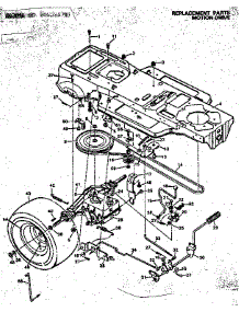 Motion Drive parts for Craftsman Front-Engine Lawn Tractor 502255781 from AppliancePartsPros.com