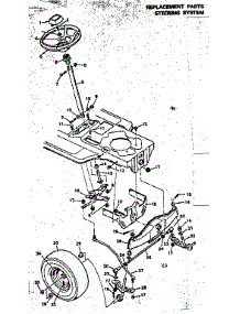 Steering System parts for Craftsman Front-Engine Lawn Tractor 502255781 from AppliancePartsPros.com