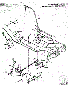 Blade Housing Suspension parts for Craftsman Front-Engine Lawn Tractor 502255781 from AppliancePartsPros.com