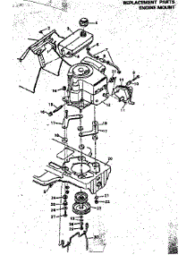 Engine Mount parts for Craftsman Front-Engine Lawn Tractor 502255781 from AppliancePartsPros.com