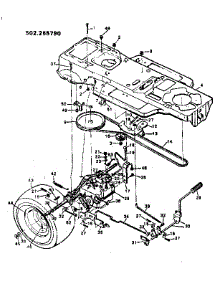 Motion Drive Replacement Drive Parts parts for Craftsman Front-Engine Lawn Tractor 502255790 from AppliancePartsPros.com