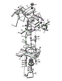 Replacement Parts Engine Mounting parts for Craftsman Front-Engine Lawn Tractor 502255790 from AppliancePartsPros.com