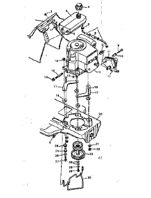 Engine Mounting parts for Craftsman Front-Engine Lawn Tractor 502255791 from AppliancePartsPros.com
