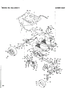 Lower Half parts for Craftsman Front-Engine Lawn Tractor 502256011 from AppliancePartsPros.com
