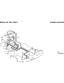 Wiring Diagram parts for Craftsman Front-Engine Lawn Tractor 502256011 from AppliancePartsPros.com