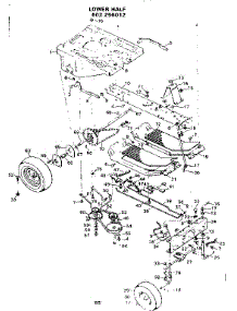 Lower Half parts for Craftsman Front-Engine Lawn Tractor 502256012 from AppliancePartsPros.com