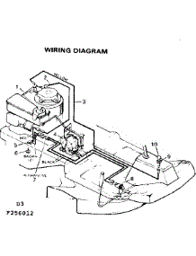 Wiring Diagram parts for Craftsman Front-Engine Lawn Tractor 502256012 from AppliancePartsPros.com
