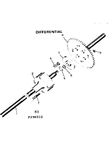 Differential parts for Craftsman Front-Engine Lawn Tractor 502256012 from AppliancePartsPros.com