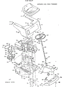 Top Half parts for Craftsman Front-Engine Lawn Tractor 502256020 from AppliancePartsPros.com