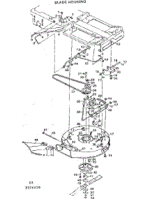 Blade Housing parts for Craftsman Front-Engine Lawn Tractor 502256020 from AppliancePartsPros.com