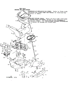 Top Half parts for Craftsman Front-Engine Lawn Tractor 502256021 from AppliancePartsPros.com