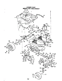 Lower Half parts for Craftsman Front-Engine Lawn Tractor 502256021 from AppliancePartsPros.com