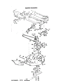 Blade Housing parts for Craftsman Front-Engine Lawn Tractor 502256021 from AppliancePartsPros.com