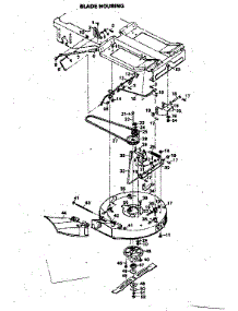 Blade Housing parts for Craftsman Front-Engine Lawn Tractor 502256030 from AppliancePartsPros.com