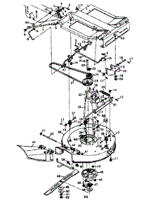 Mower Housing parts for Craftsman Front-Engine Lawn Tractor 502256033 from AppliancePartsPros.com