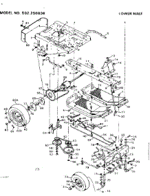 Drive Assembly parts for Craftsman Front-Engine Lawn Tractor 502256036 from AppliancePartsPros.com
