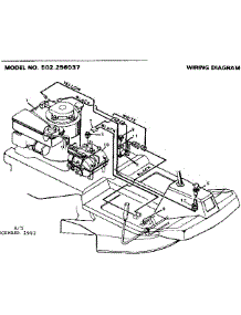 Wiring Diagram parts for Craftsman Front-Engine Lawn Tractor 502256037 from AppliancePartsPros.com