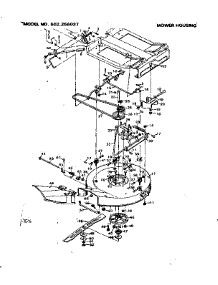 Mower Housing parts for Craftsman Front-Engine Lawn Tractor 502256037 from AppliancePartsPros.com