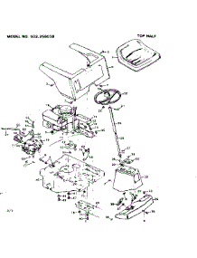 Top Half parts for Craftsman Front-Engine Lawn Tractor 502256038 from AppliancePartsPros.com