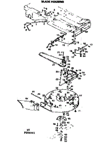 Blade Housing parts for Craftsman Front-Engine Lawn Tractor 502256041 from AppliancePartsPros.com