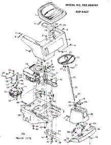 Top Half parts for Craftsman Front-Engine Lawn Tractor 502256050 from AppliancePartsPros.com