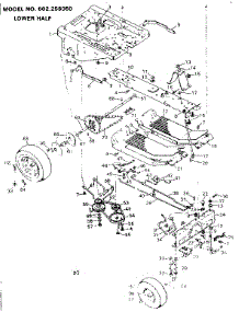 Lower Half parts for Craftsman Front-Engine Lawn Tractor 502256050 from AppliancePartsPros.com