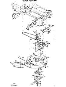 Blade Housing parts for Craftsman Front-Engine Lawn Tractor 502256061 from AppliancePartsPros.com