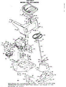 Top Half parts for Craftsman Front-Engine Lawn Tractor 502256063 from AppliancePartsPros.com