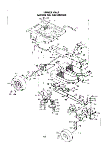 Lower Half parts for Craftsman Front-Engine Lawn Tractor 502256063 from AppliancePartsPros.com