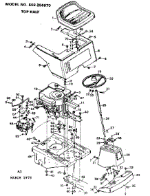 Top Half parts for Craftsman Front-Engine Lawn Tractor 502256070 from AppliancePartsPros.com