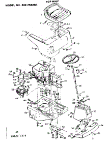 Top Half parts for Craftsman Front-Engine Lawn Tractor 502256080 from AppliancePartsPros.com