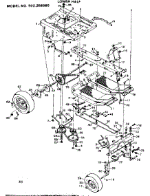 Lower Half parts for Craftsman Front-Engine Lawn Tractor 502256080 from AppliancePartsPros.com