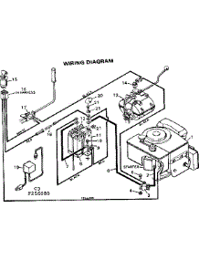 Wiring Diagram parts for Craftsman Front-Engine Lawn Tractor 502256080 from AppliancePartsPros.com