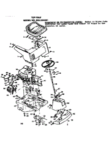 Top Half parts for Craftsman Front-Engine Lawn Tractor 502256081 from AppliancePartsPros.com
