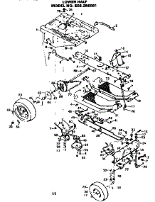 Lower Half parts for Craftsman Front-Engine Lawn Tractor 502256081 from AppliancePartsPros.com