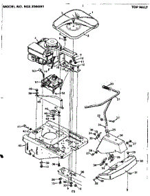 Top Half parts for Craftsman Front-Engine Lawn Tractor 502256091 from AppliancePartsPros.com