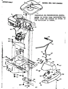 Upper Half parts for Craftsman Front-Engine Lawn Tractor 502256092 from AppliancePartsPros.com
