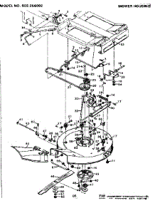 Mower Housing parts for Craftsman Front-Engine Lawn Tractor 502256092 from AppliancePartsPros.com