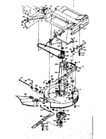 Mower Housing parts for Craftsman Front-Engine Lawn Tractor 502256093 from AppliancePartsPros.com
