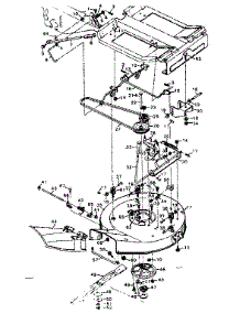 Mower Housing parts for Craftsman Front-Engine Lawn Tractor 502256094 from AppliancePartsPros.com