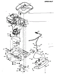 Upper Half parts for Craftsman Front-Engine Lawn Tractor 502256095 from AppliancePartsPros.com