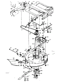 Mower Housing parts for Craftsman Front-Engine Lawn Tractor 502256095 from AppliancePartsPros.com