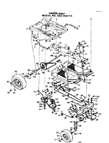 Lower Half parts for Craftsman Front-Engine Lawn Tractor 502256110 from AppliancePartsPros.com