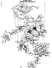 Lower Half parts for Craftsman Front-Engine Lawn Tractor 502256111 from AppliancePartsPros.com