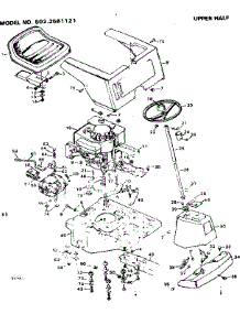 Upper Half parts for Craftsman Front-Engine Lawn Tractor 5022561121 from AppliancePartsPros.com