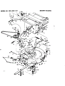 Mower Housing parts for Craftsman Front-Engine Lawn Tractor 5022561121 from AppliancePartsPros.com