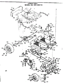 Lower Half parts for Craftsman Front-Engine Lawn Tractor 502256114 from AppliancePartsPros.com