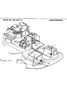 Wiring Diagram parts for Craftsman Front-Engine Lawn Tractor 502256115 from AppliancePartsPros.com