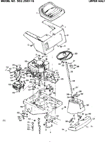 Upper Half parts for Craftsman Front-Engine Lawn Tractor 502256115 from AppliancePartsPros.com