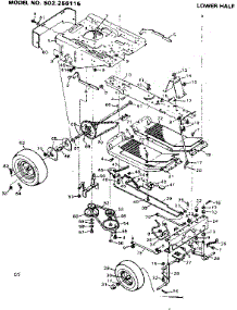 Lower Half parts for Craftsman Front-Engine Lawn Tractor 502256115 from AppliancePartsPros.com